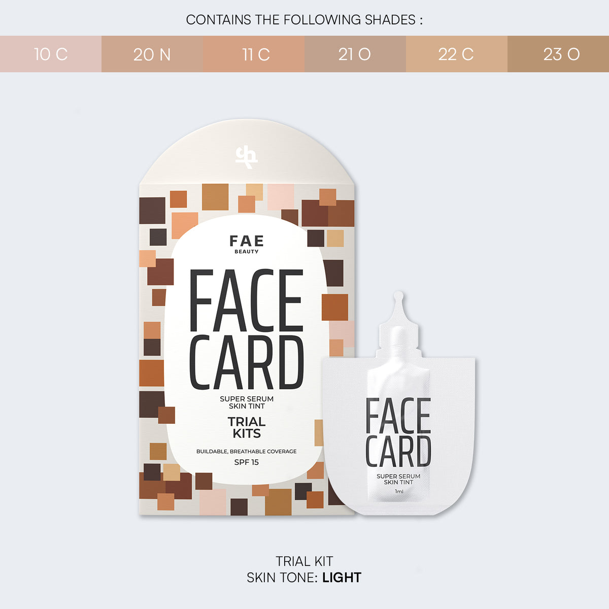 Trial Kit: Face Card - 4-in-1 Super Serum Skin Tint