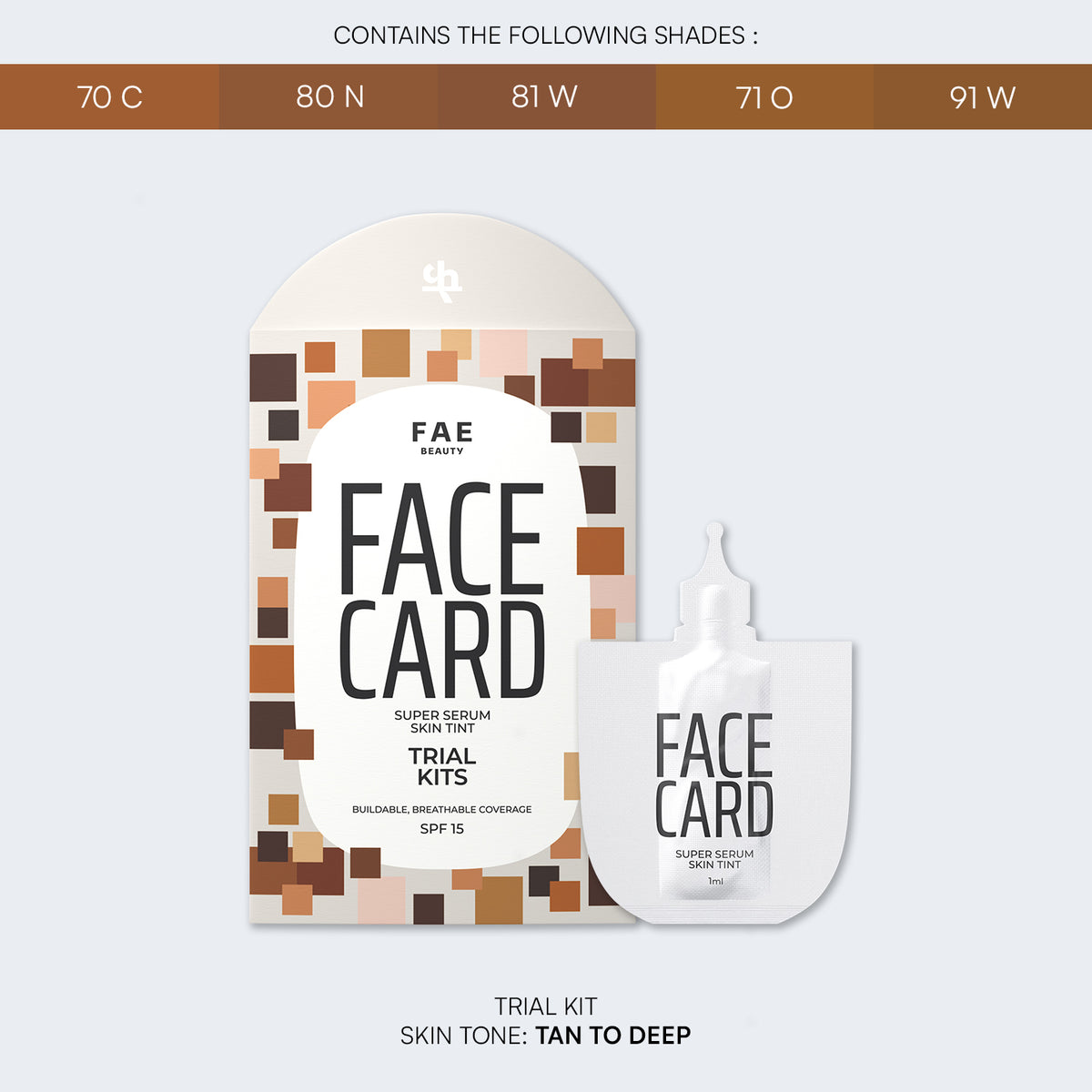 Trial Kit: Face Card - 4-in-1 Super Serum Skin Tint