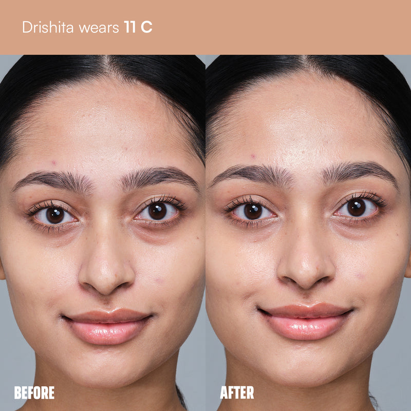 Face Card Super Serum Skin Tint Foundation + Brush Bundle