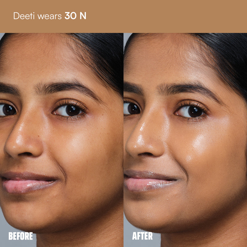 Face Card Super Serum Skin Tint Foundation + Brush Bundle