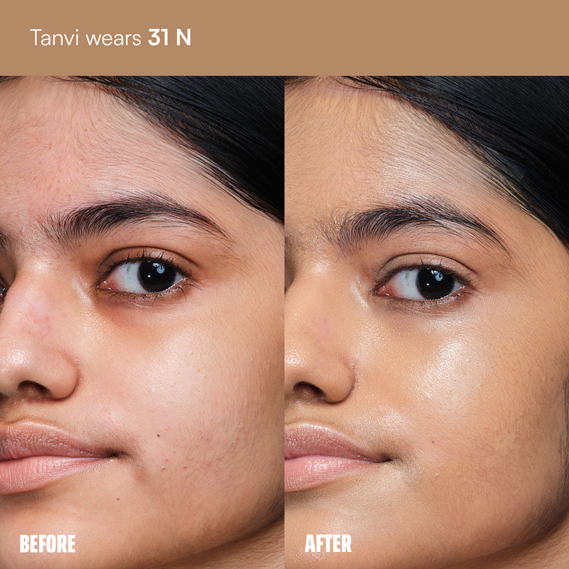 Face Card Super Serum Skin Tint Foundation + Brush Bundle