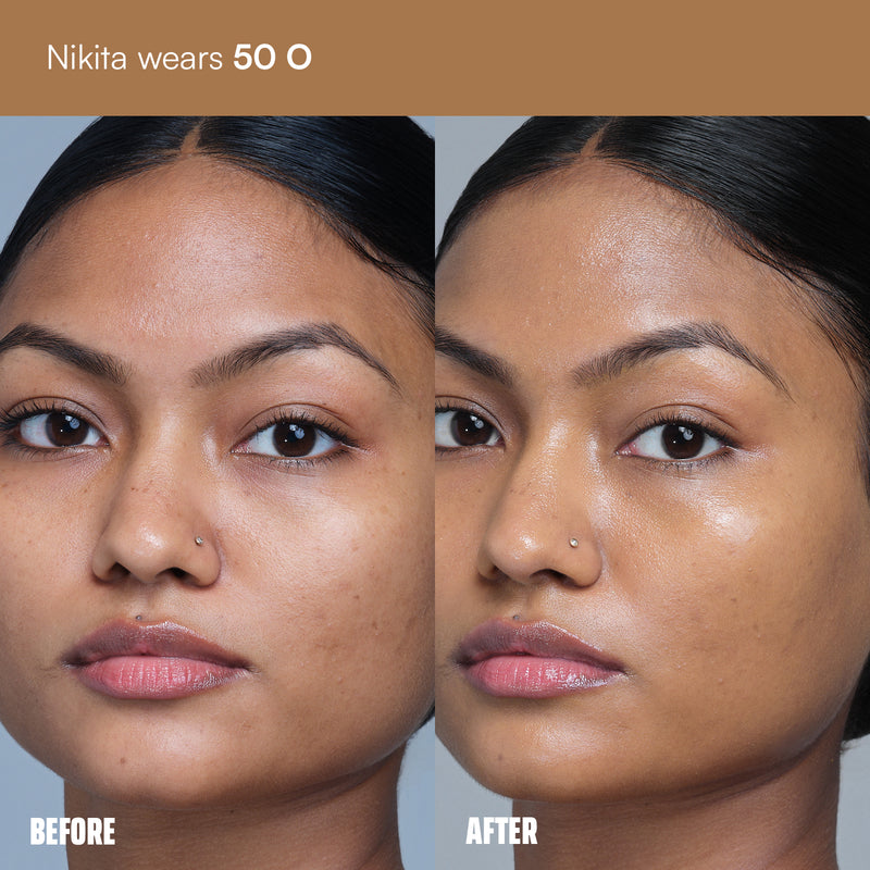 Face Card Super Serum Skin Tint Foundation + Brush Bundle