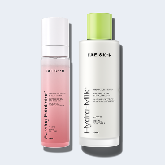 Evening Exfoliator + Hydra Milk Bundle