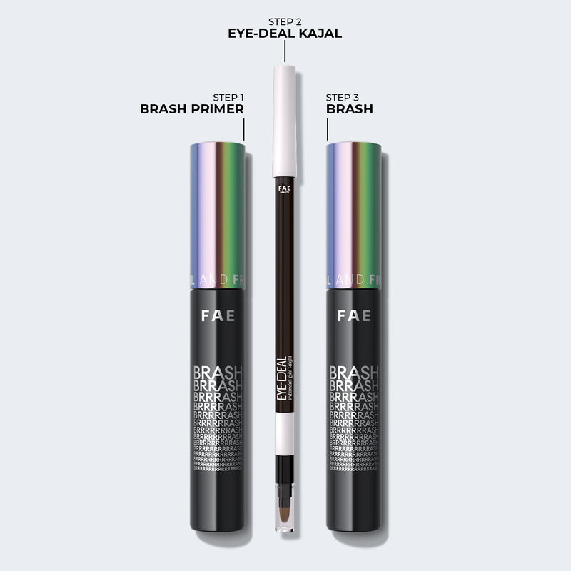 Eye Deal Long Wear Kajal + Brash Primer + Mascara Bundle