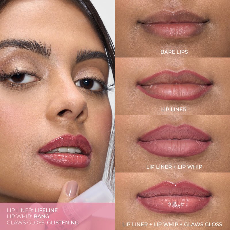 Modern Matte + Lip Liner + Glaws Gloss Bundle