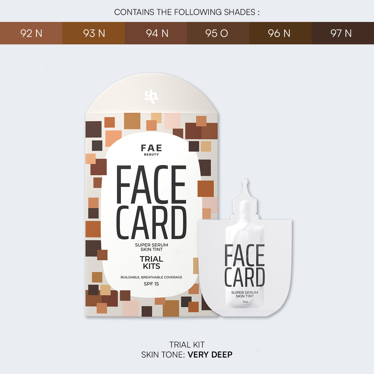 Trial Kit: Face Card Serum Foundation