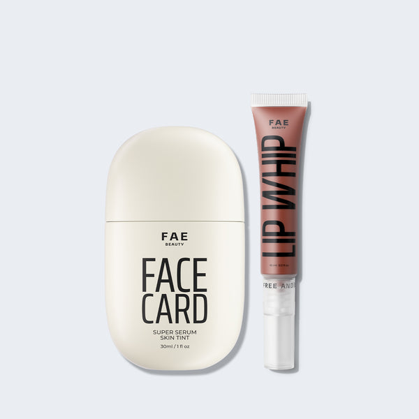 Face Card Super Serum Skin Tint Foundation + Lip Whip Bundle