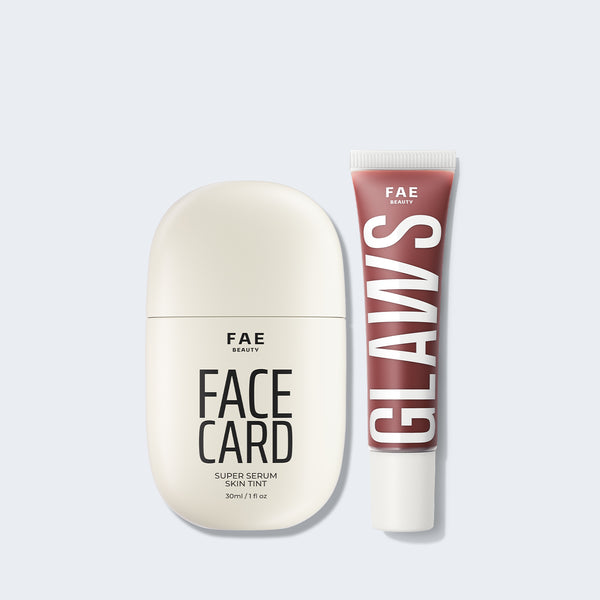 Face Card Super Serum Skin Tint Foundation + Peptide Glaws Gloss Bundle