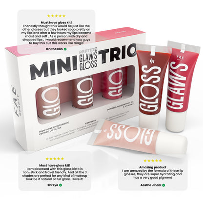 Trio Mini Peptide Glaws Gloss