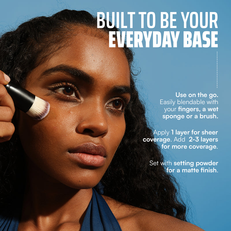 Face Card Super Serum Skin Tint Foundation + Brush Bundle